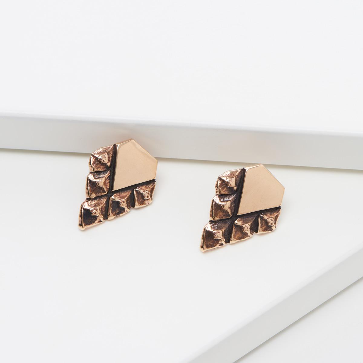 Pihka earrings bronze (sample)