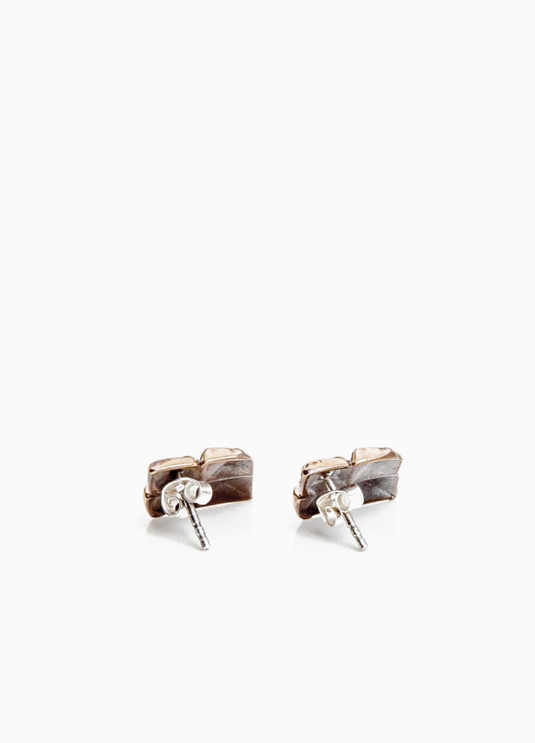 Pihka earrings small bronze (sample)