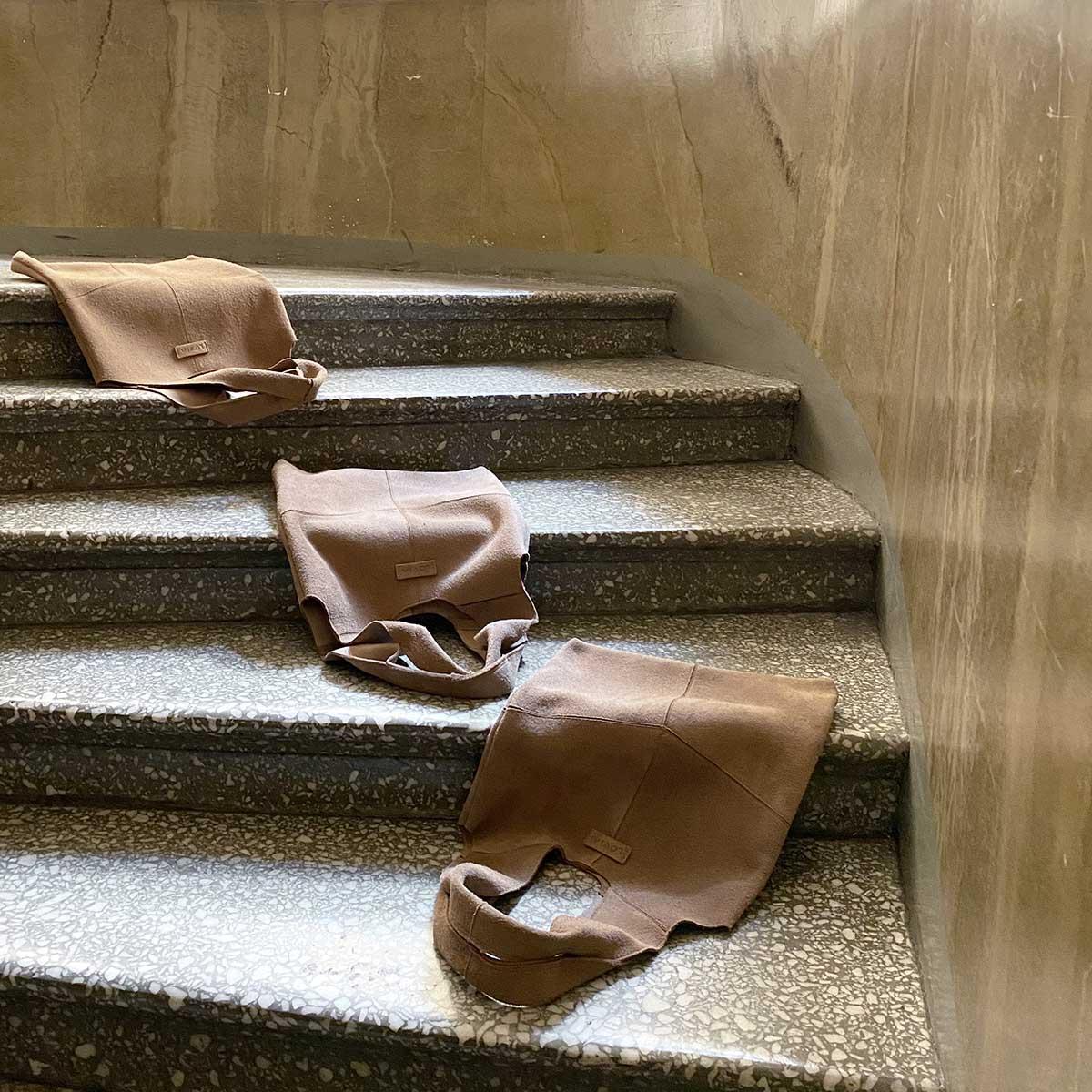 Sammal olkalaukku mokka