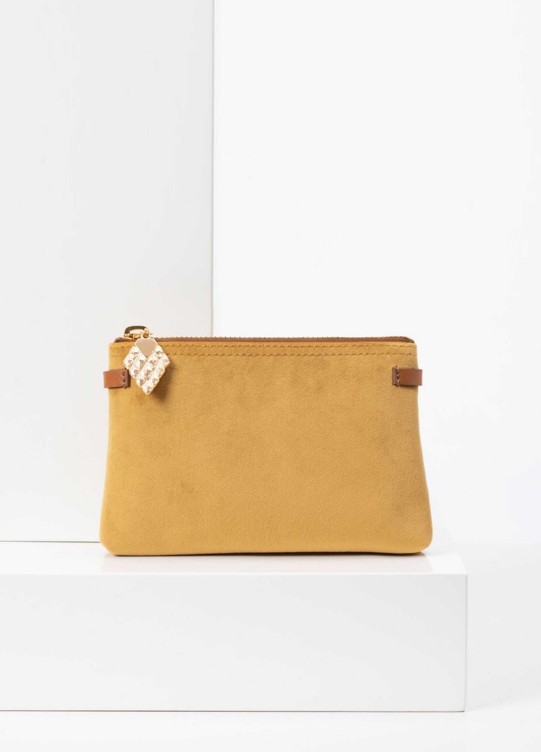 Vasu Pouch Yellow Velvet