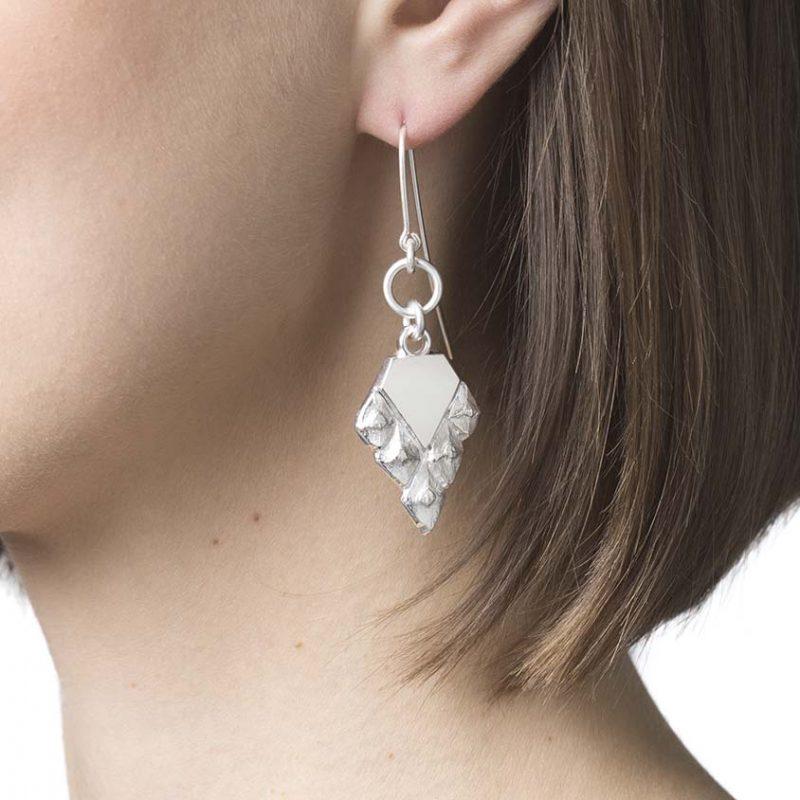 sustainable hook earrings silver