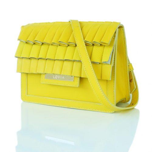yellow sustainable luxury crossbody bag
