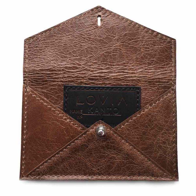 sustainable excess leather card holder dna code