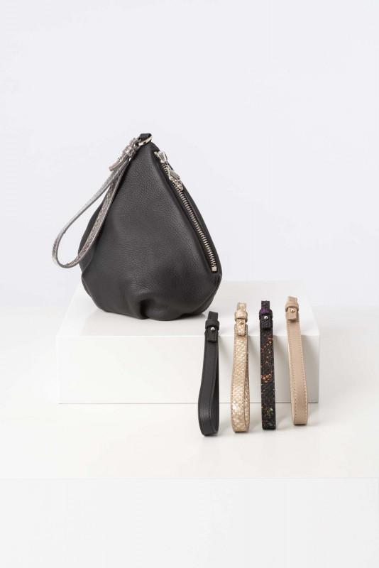 Lovia - Käpy Pouch Bag Black Silver & All Wristlets