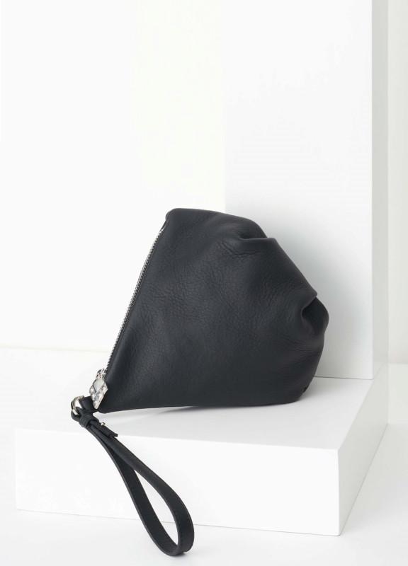 Lovia - Käpy Pouch Bag Black Silver & Wristlet