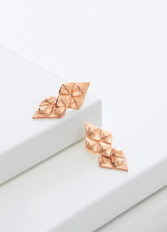 Lovia - Pihka Small Double Earrings Rose Gold