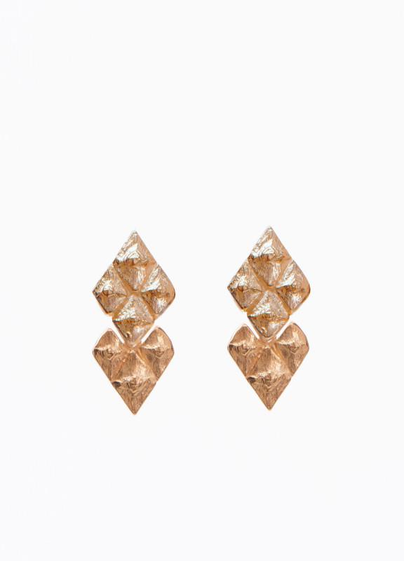 Lovia - Pihka Small Double Earrings Rose Gold